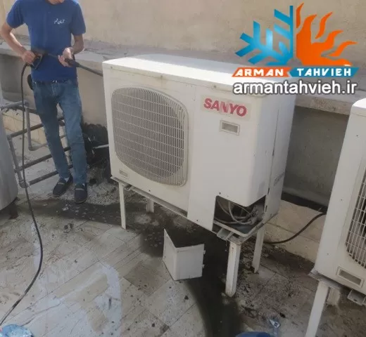 سرویس و شارژ گاز کولر گازی اسپلیت سانیو SANYO