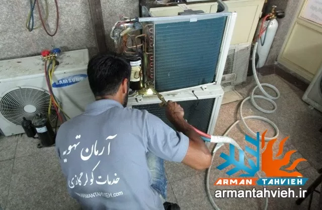 شارژ گاز کولر گازی اسپلیت