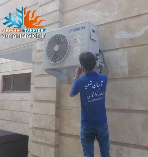 نصب کولر گازی سامسونگ SAMSUNG