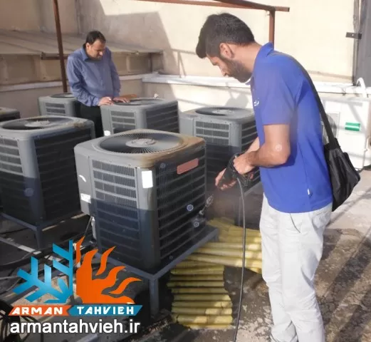 تعمیر سیستم گرمایشی داکت اسپیلت