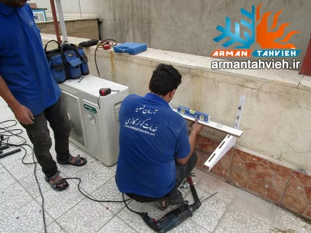 نصب کندانسور کولر گازی